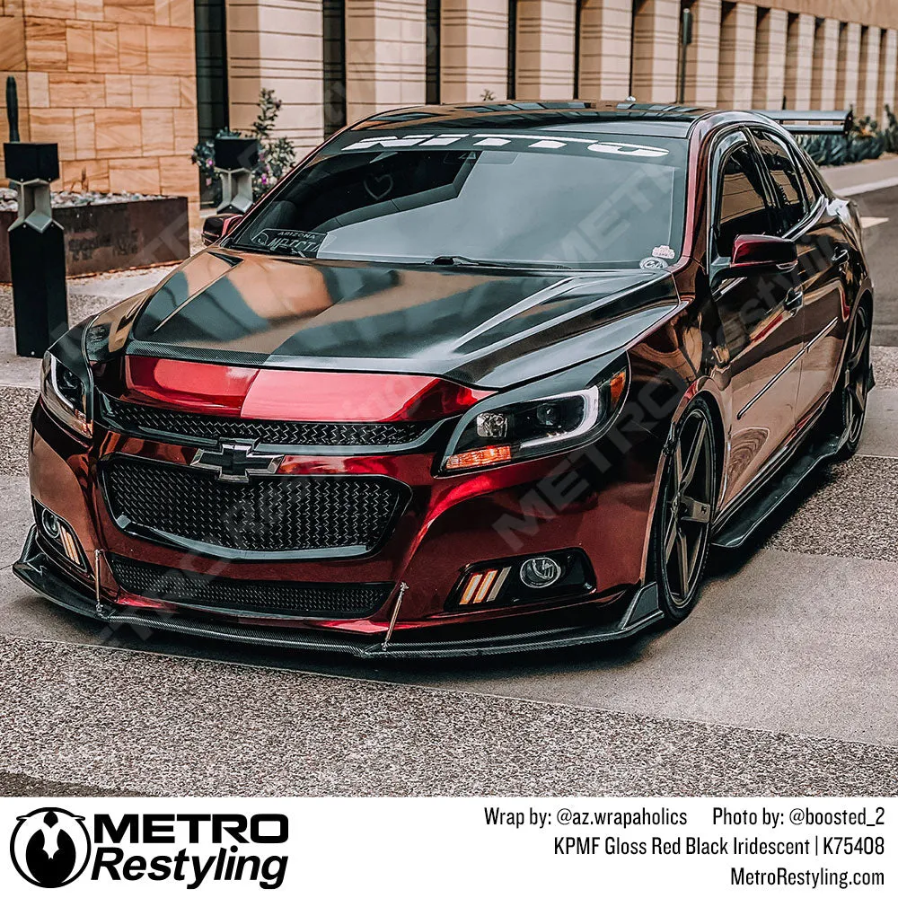 KPMF K75400 Gloss Red Black Iridescent Vinyl Wrap | K75408