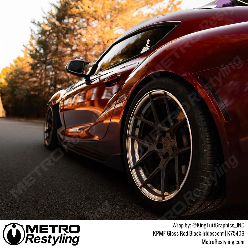 KPMF K75400 Gloss Red Black Iridescent Vinyl Wrap | K75408