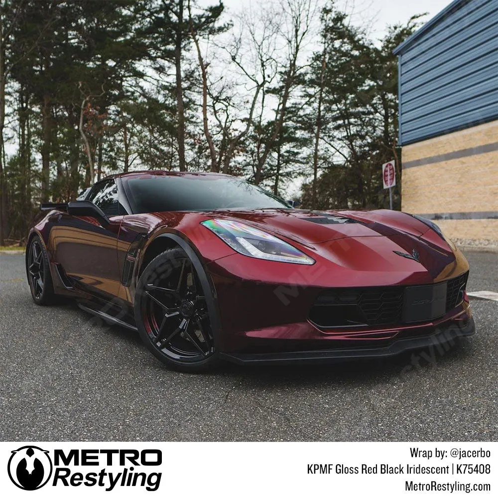 KPMF K75400 Gloss Red Black Iridescent Vinyl Wrap | K75408