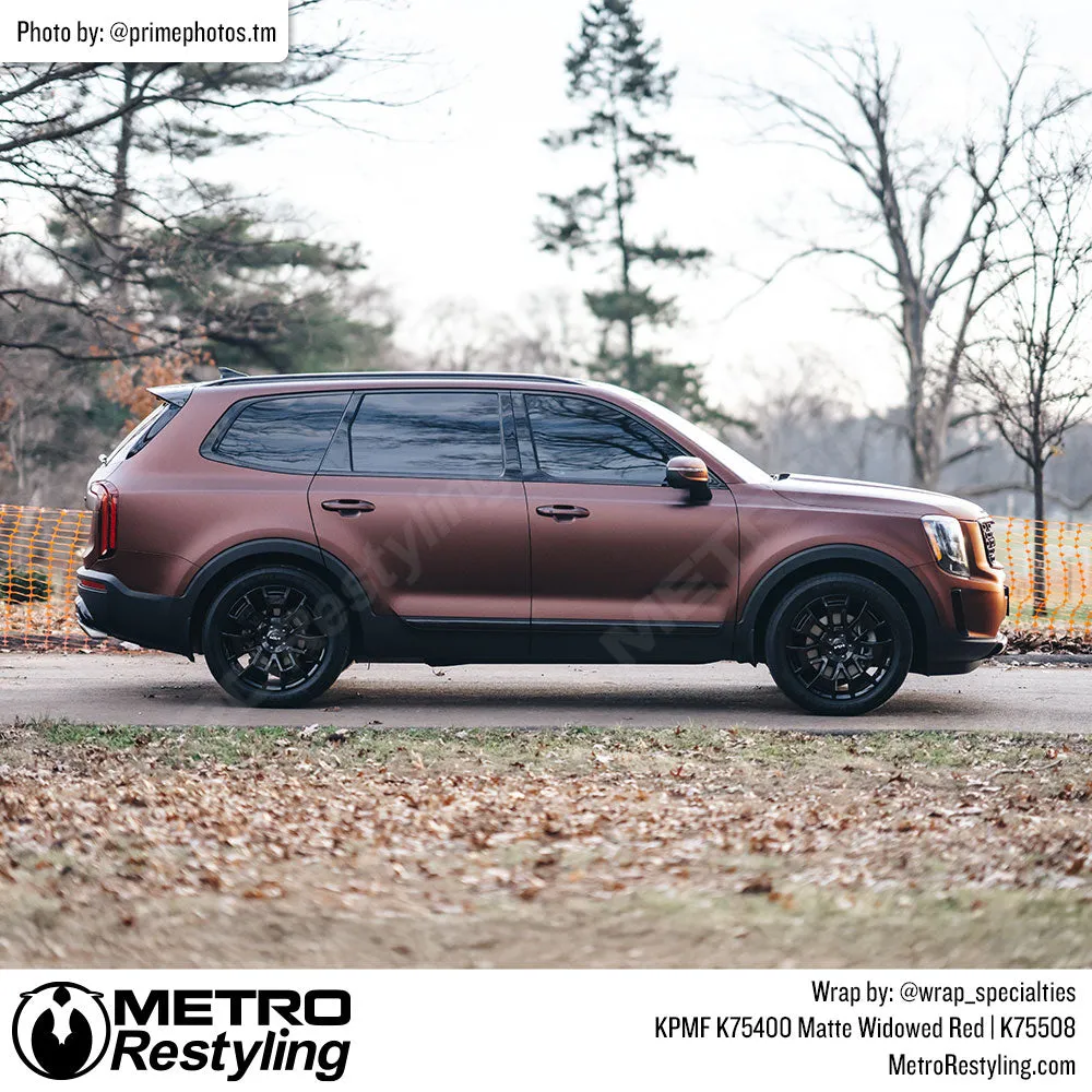 KPMF K75400 Matte Widowed Red Vinyl Wrap | K75508