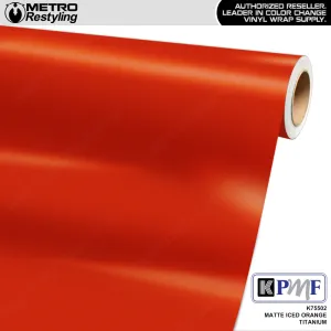 KPMF K75500 Matte Iced Orange Titanium Vinyl Wrap | K75502