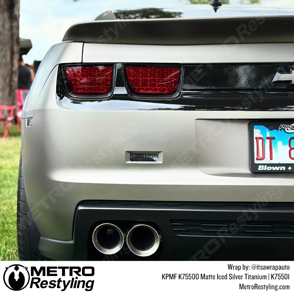 KPMF K75500 Matte Iced Silver Titanium Vinyl Wrap | K75501