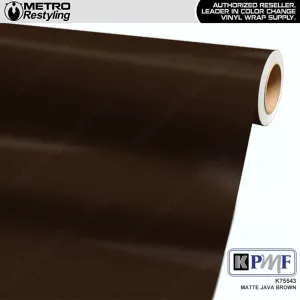KPMF K75500 Matte Java Brown Vinyl Wrap | K75543