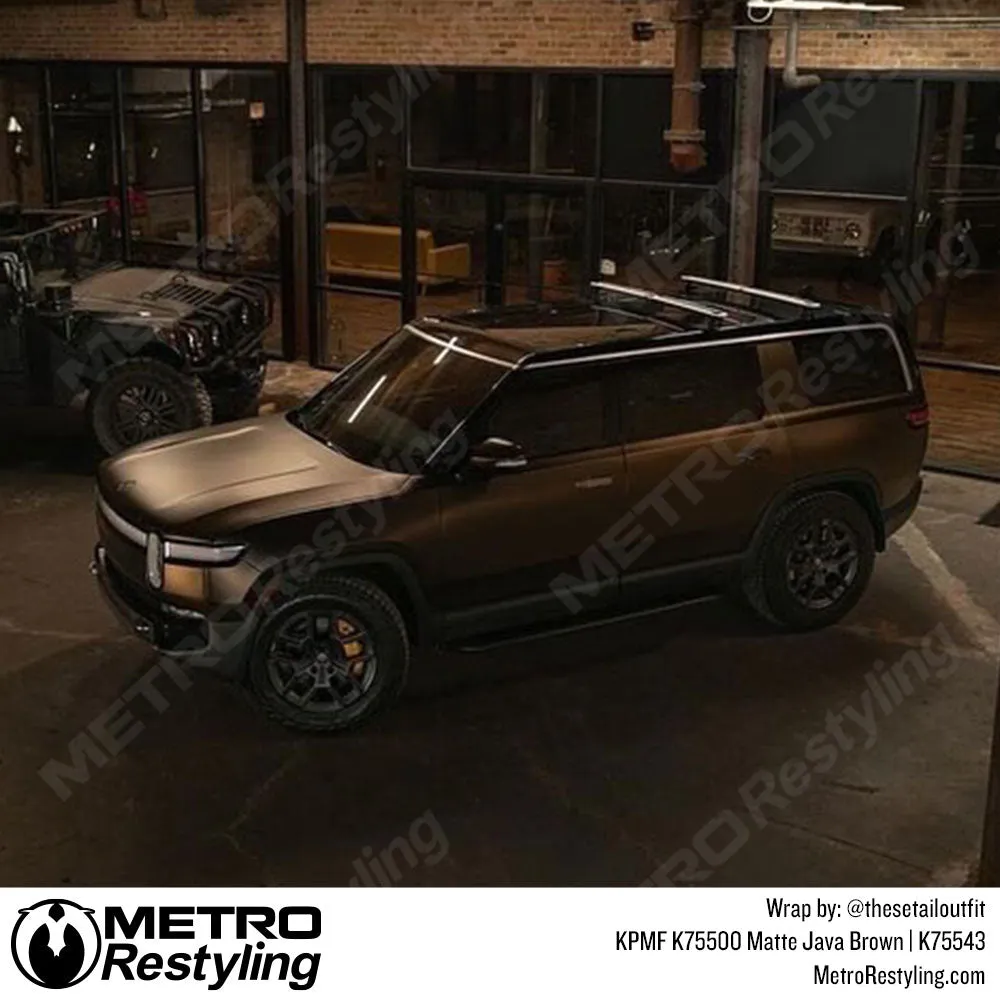 KPMF K75500 Matte Java Brown Vinyl Wrap | K75543