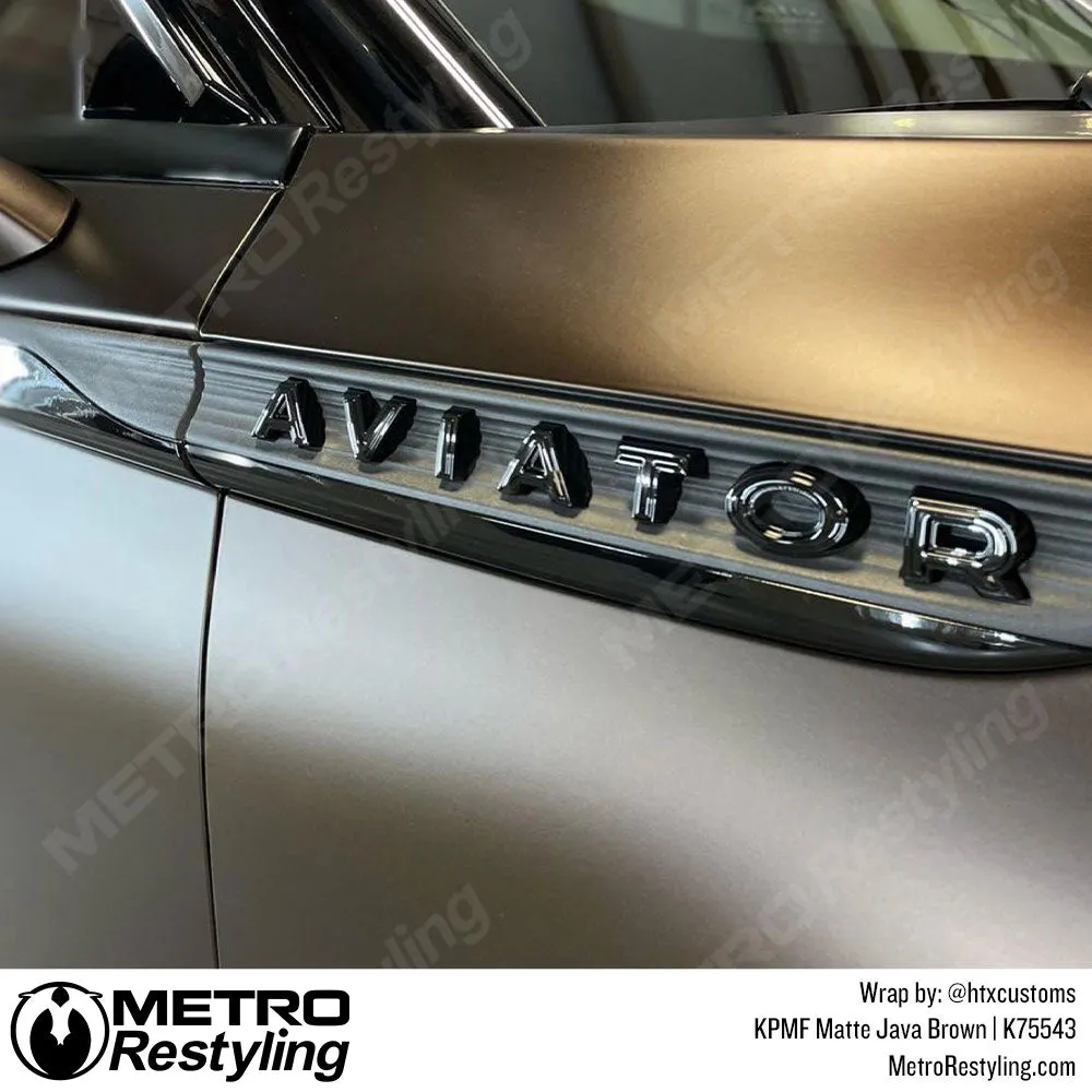 KPMF K75500 Matte Java Brown Vinyl Wrap | K75543