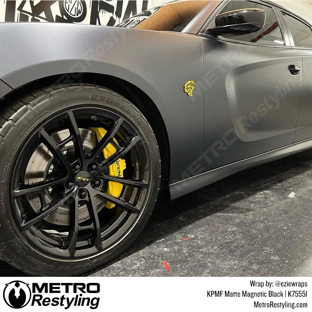 KPMF K75500 Matte Magnetic Black Vinyl Wrap | K75551