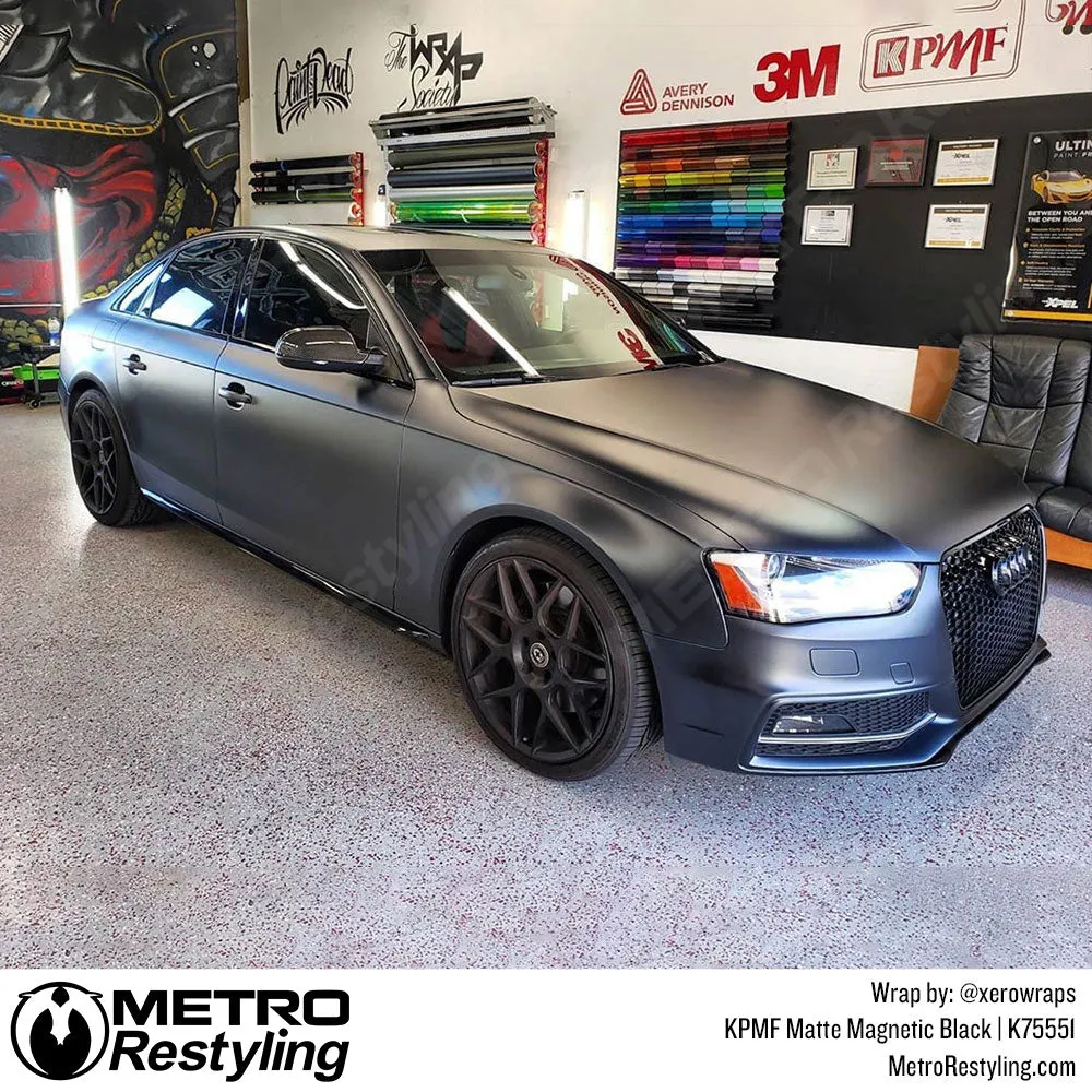 KPMF K75500 Matte Magnetic Black Vinyl Wrap | K75551