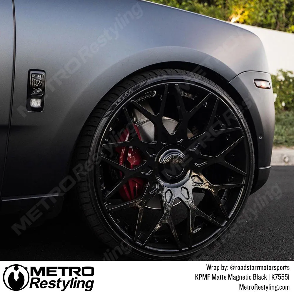 KPMF K75500 Matte Magnetic Black Vinyl Wrap | K75551
