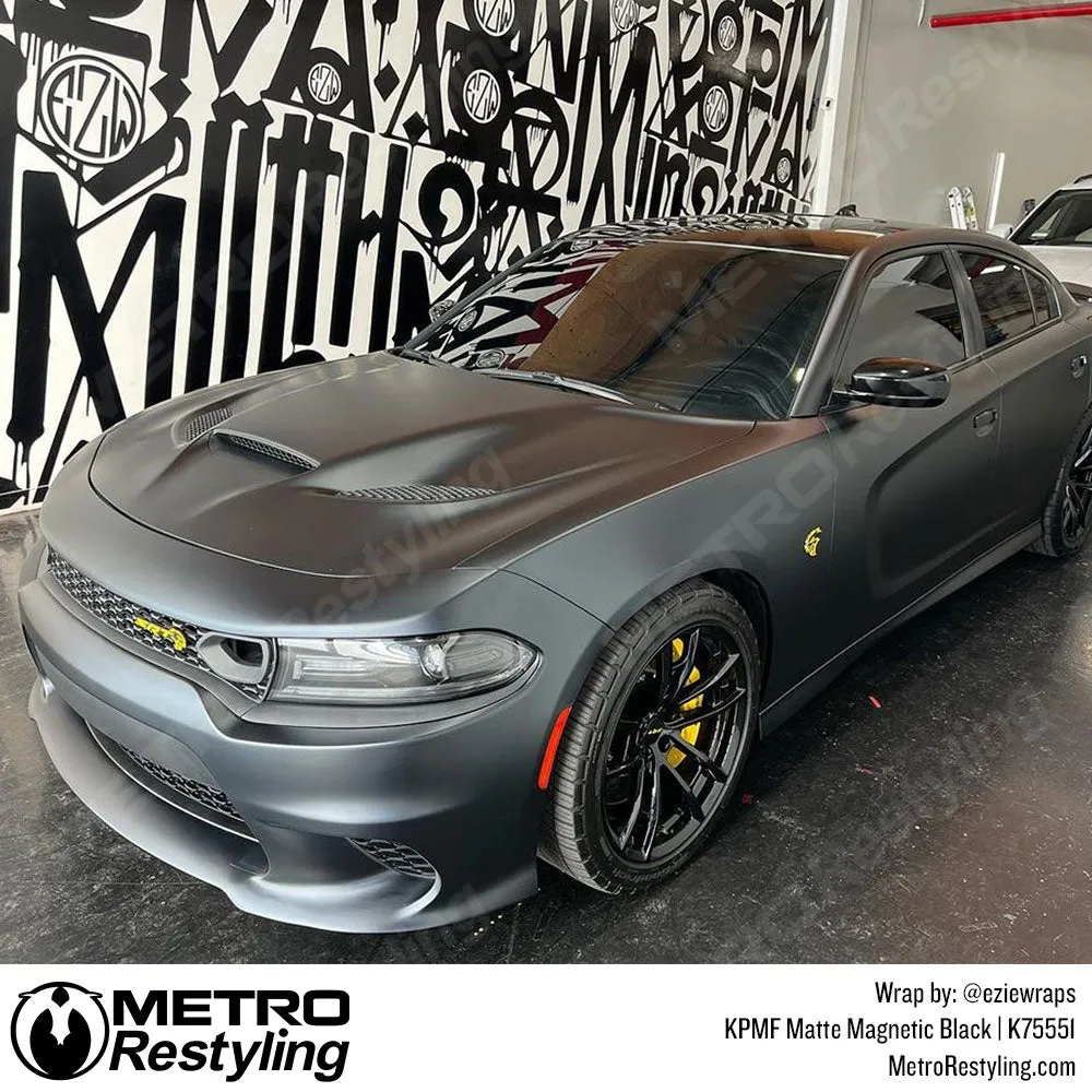 KPMF K75500 Matte Magnetic Black Vinyl Wrap | K75551