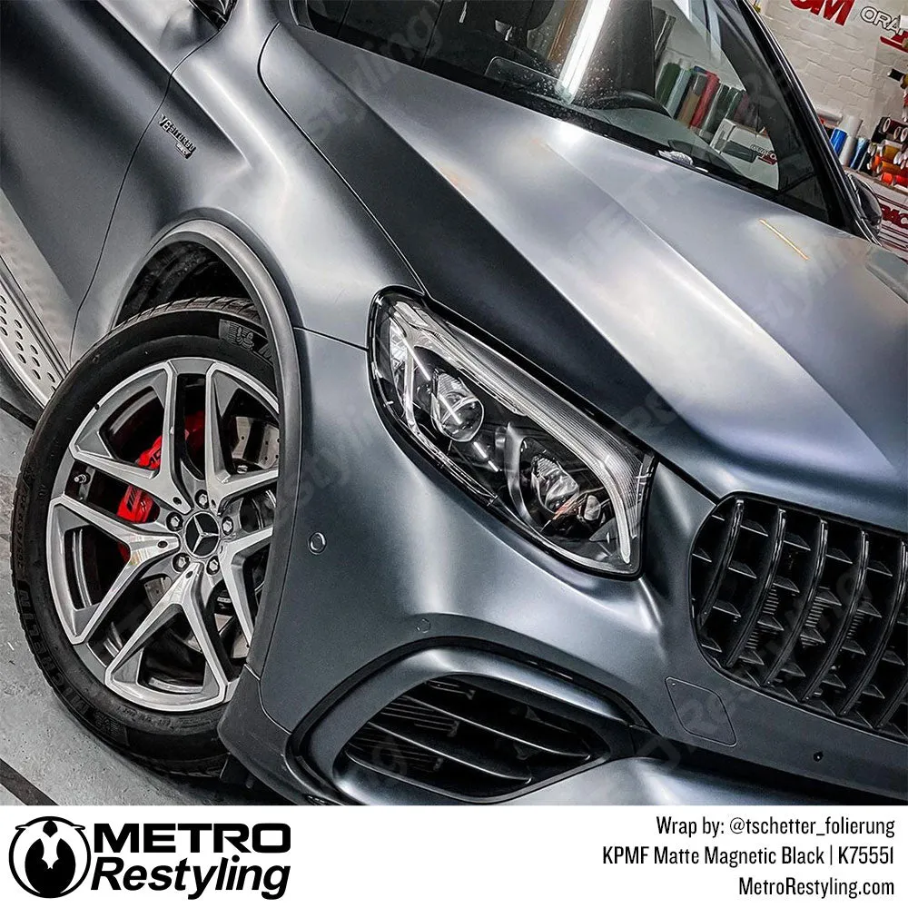 KPMF K75500 Matte Magnetic Black Vinyl Wrap | K75551