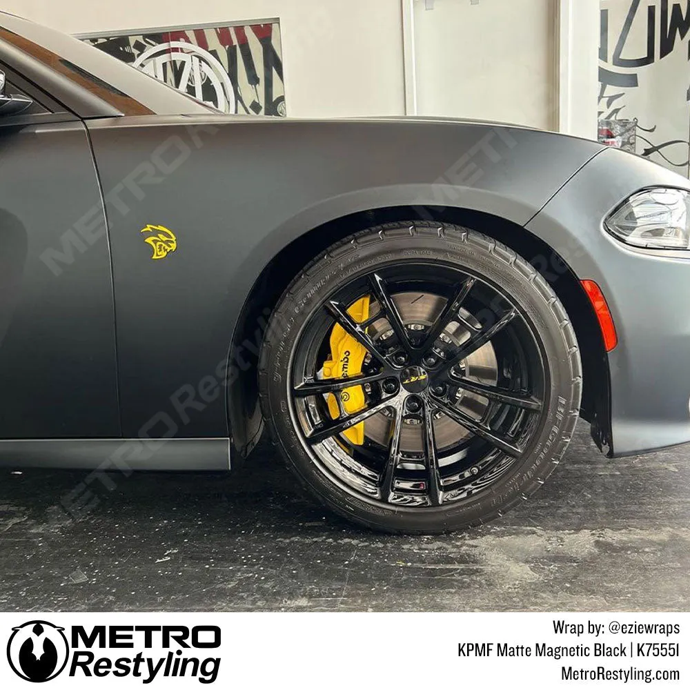 KPMF K75500 Matte Magnetic Black Vinyl Wrap | K75551