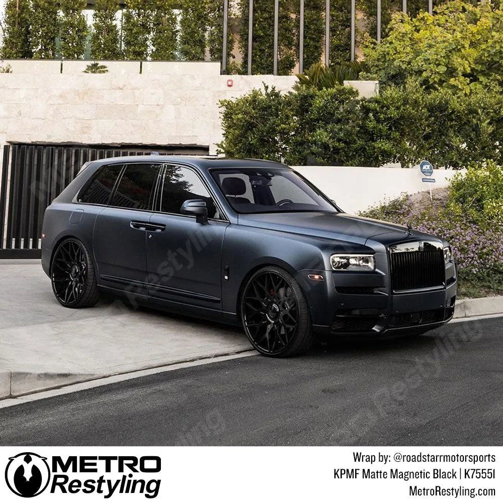 KPMF K75500 Matte Magnetic Black Vinyl Wrap | K75551