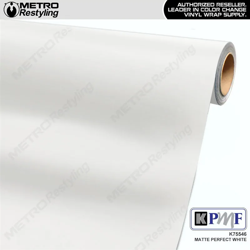 KPMF K75500 Matte Perfect White Vinyl Wrap | K75546