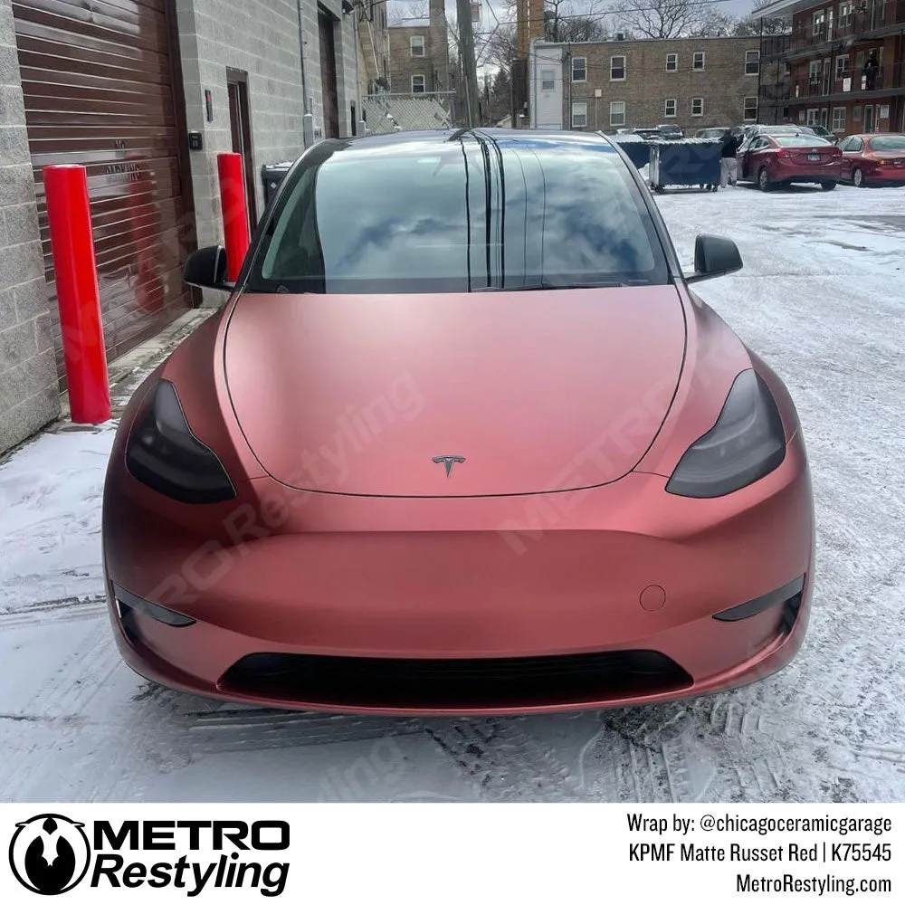 KPMF K75500 Matte Russet Red Vinyl Wrap | K75545
