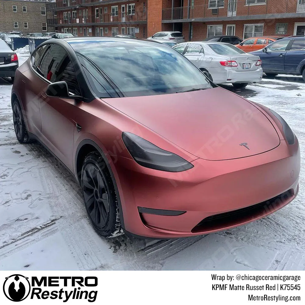 KPMF K75500 Matte Russet Red Vinyl Wrap | K75545