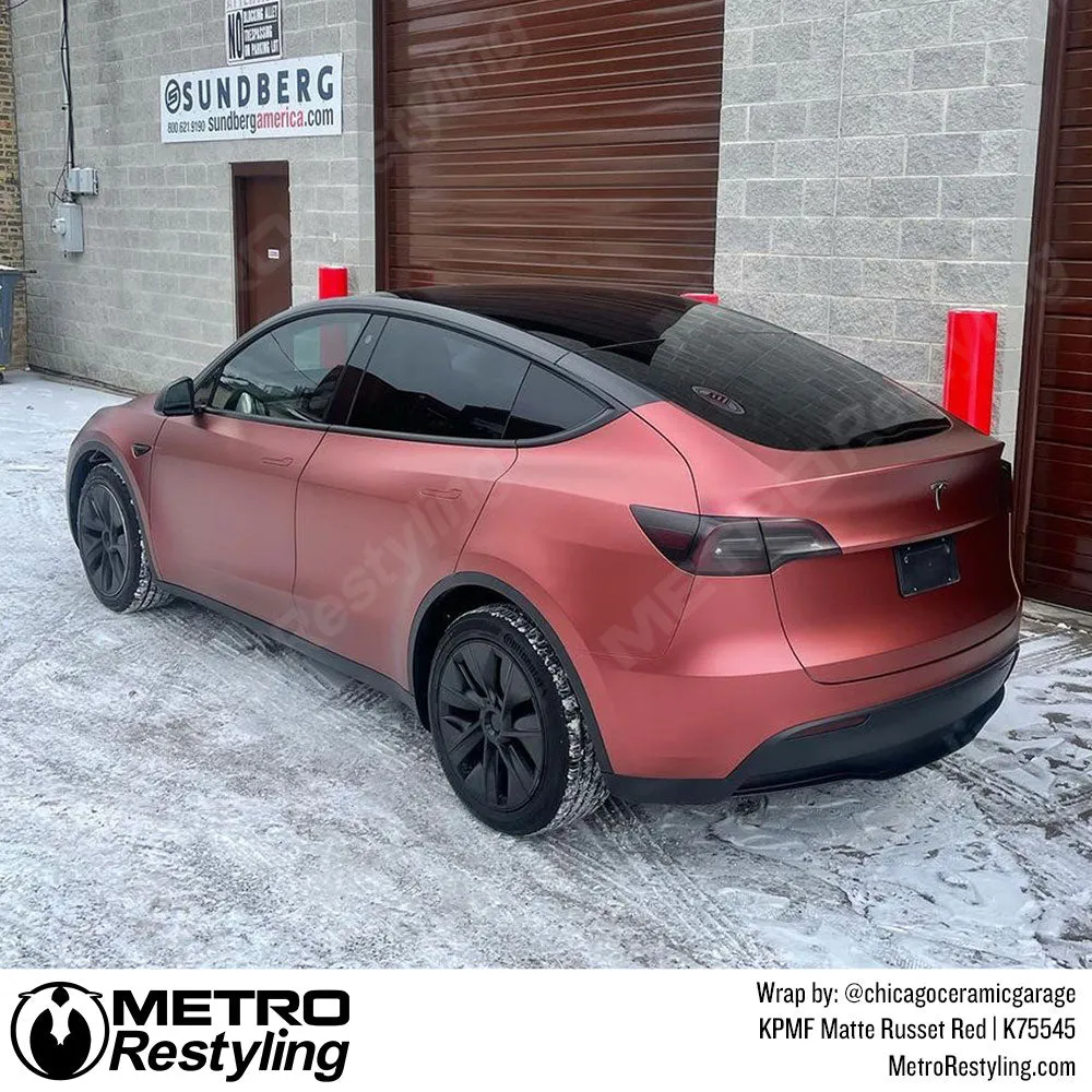 KPMF K75500 Matte Russet Red Vinyl Wrap | K75545