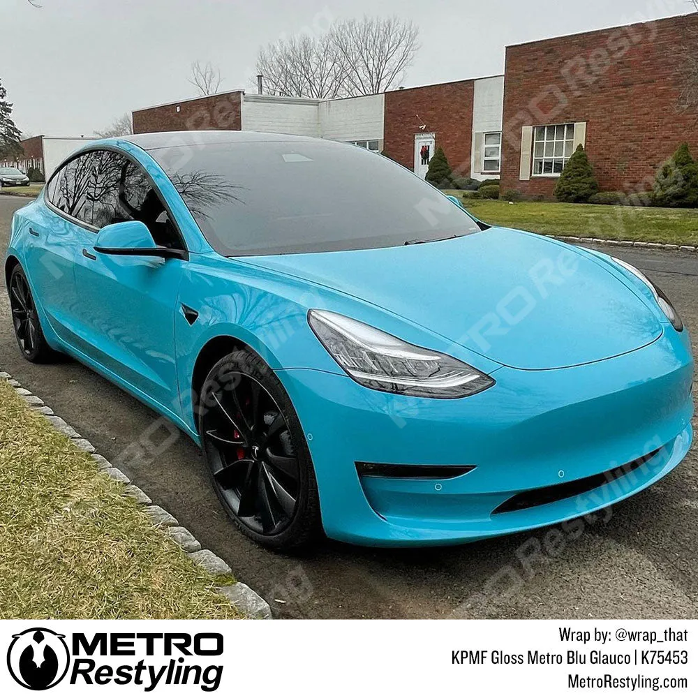 KPMF K75500 Metro Gloss Blu Glauco Vinyl Wrap | K75453