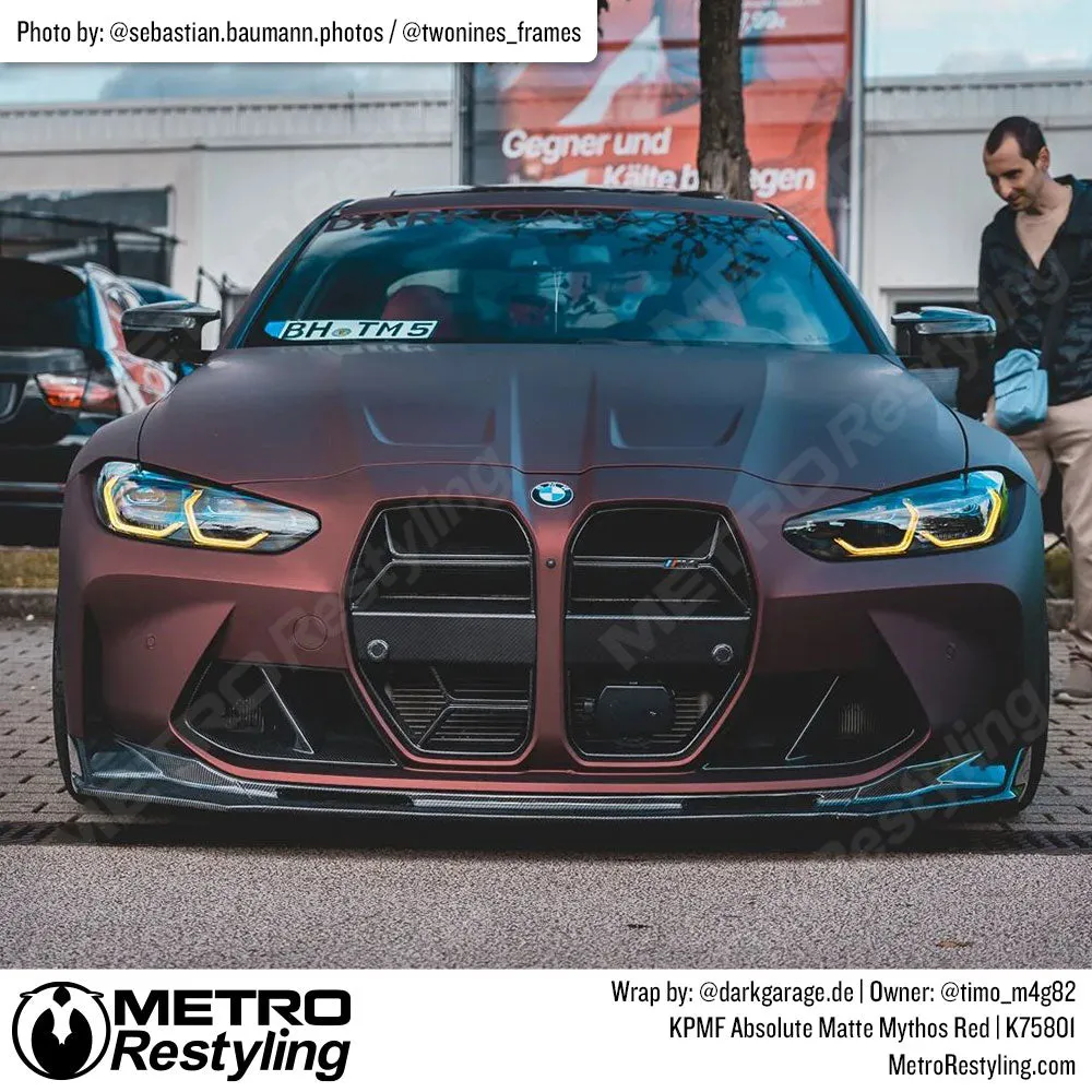 KPMF K75800 Absolute Matte Mythos Red Vinyl Wrap | K75801