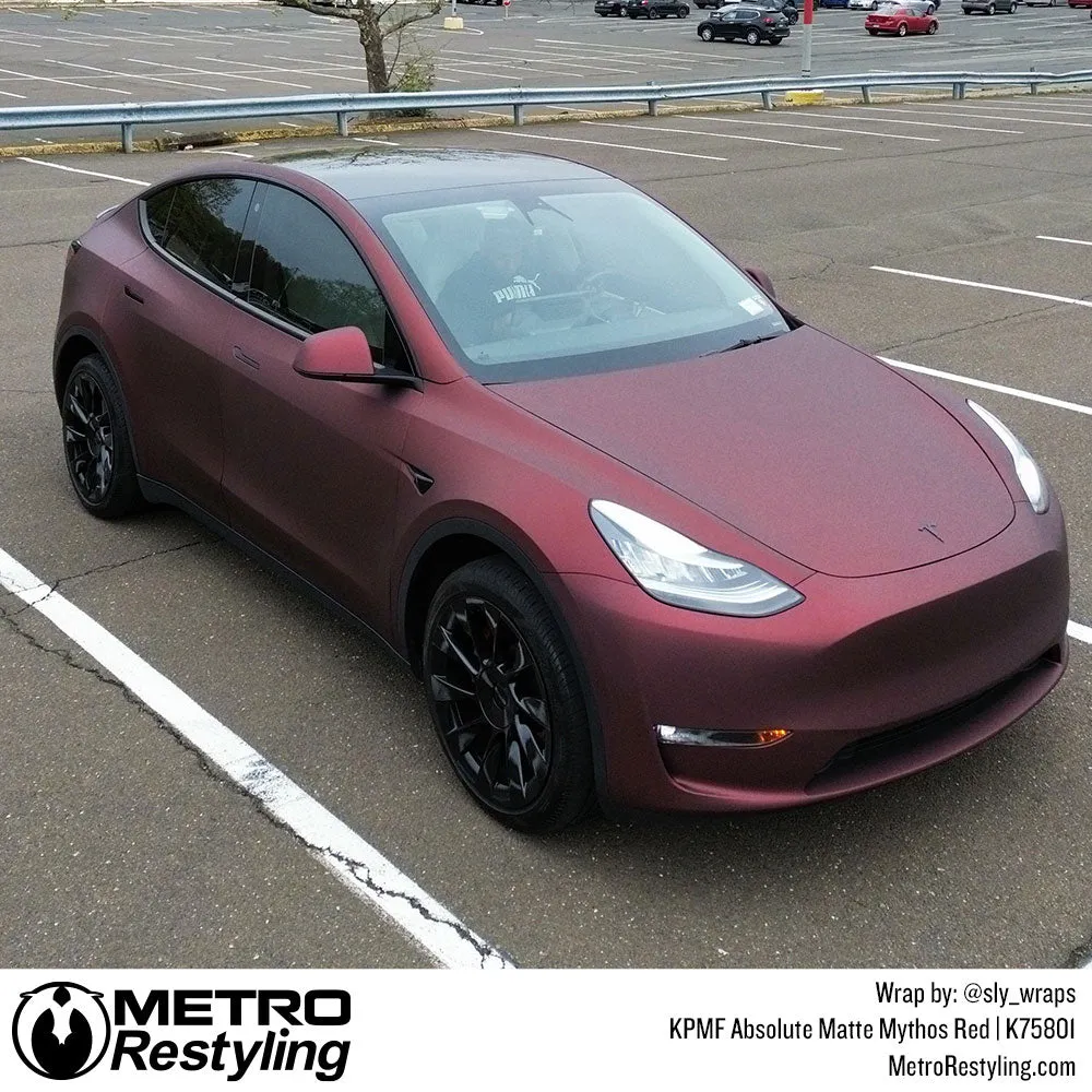 KPMF K75800 Absolute Matte Mythos Red Vinyl Wrap | K75801