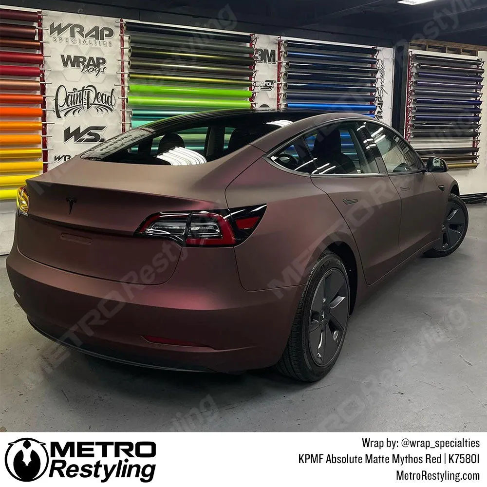 KPMF K75800 Absolute Matte Mythos Red Vinyl Wrap | K75801
