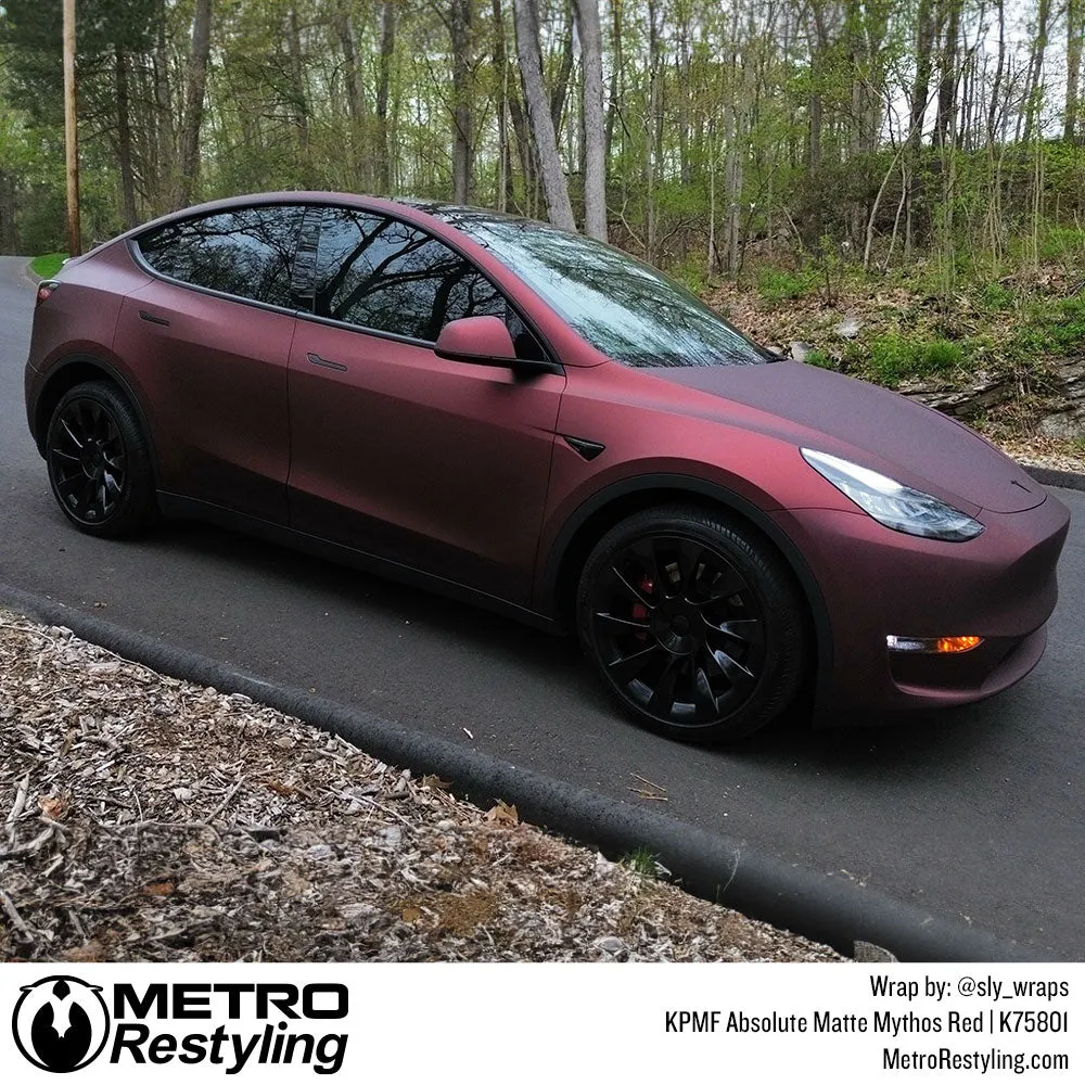 KPMF K75800 Absolute Matte Mythos Red Vinyl Wrap | K75801