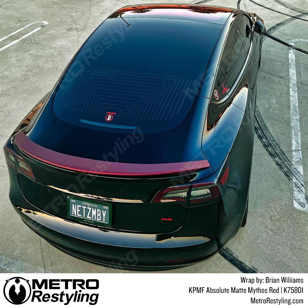 KPMF K75800 Absolute Matte Mythos Red Vinyl Wrap | K75801