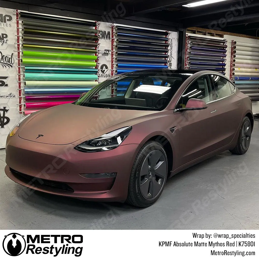 KPMF K75800 Absolute Matte Mythos Red Vinyl Wrap | K75801