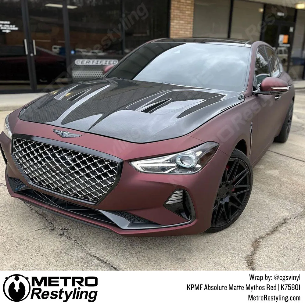KPMF K75800 Absolute Matte Mythos Red Vinyl Wrap | K75801