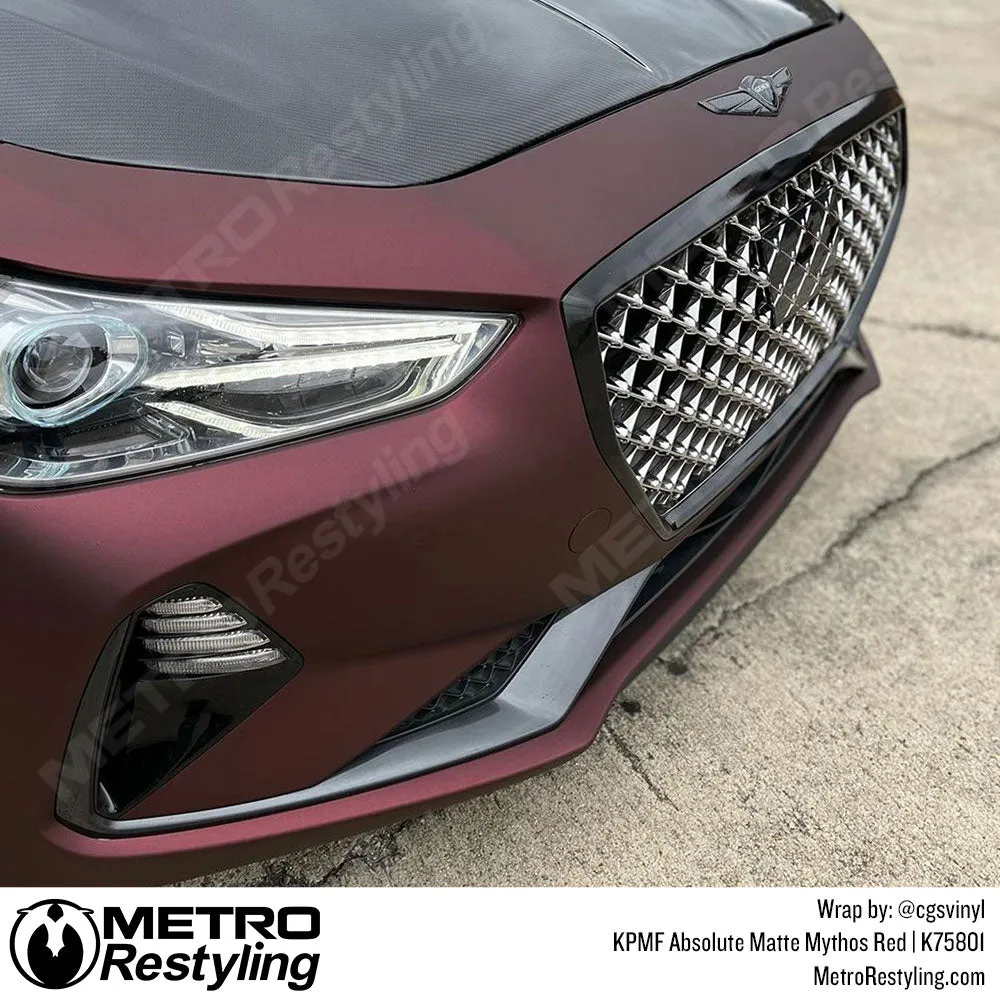 KPMF K75800 Absolute Matte Mythos Red Vinyl Wrap | K75801