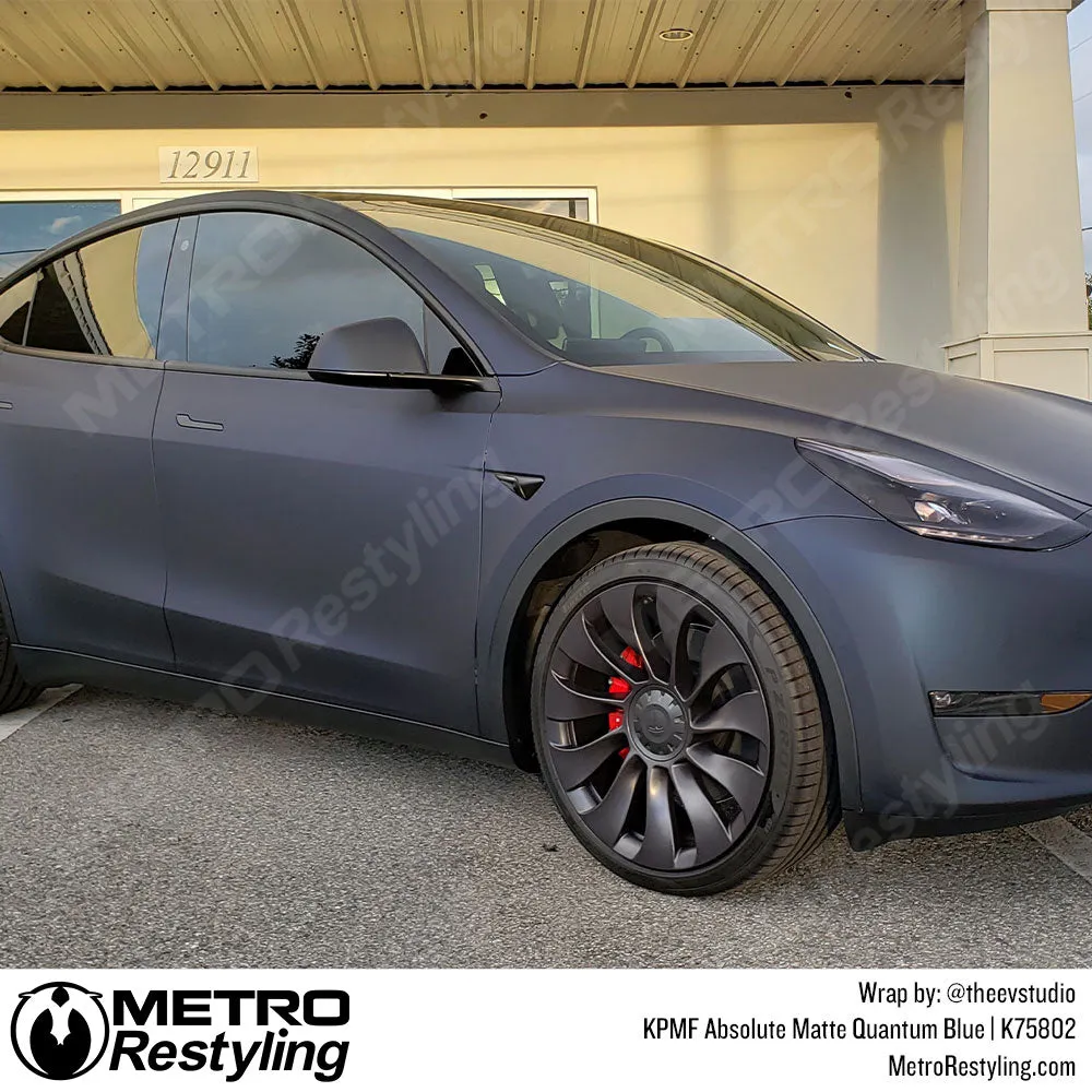 KPMF K75800 Absolute Matte Quantum Blue Vinyl Wrap | K75802