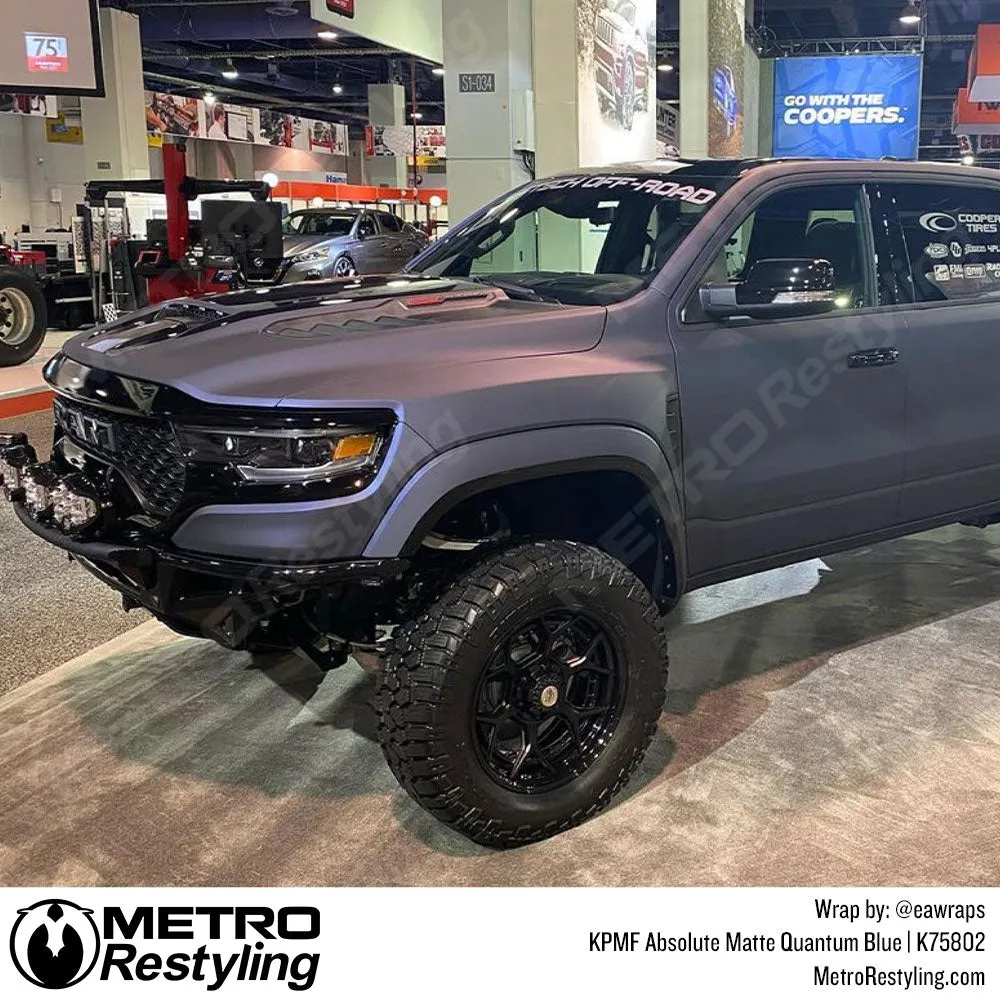 KPMF K75800 Absolute Matte Quantum Blue Vinyl Wrap | K75802