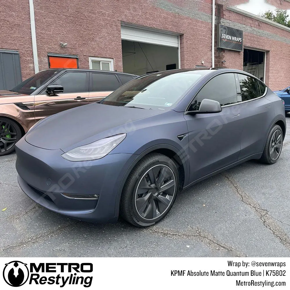 KPMF K75800 Absolute Matte Quantum Blue Vinyl Wrap | K75802