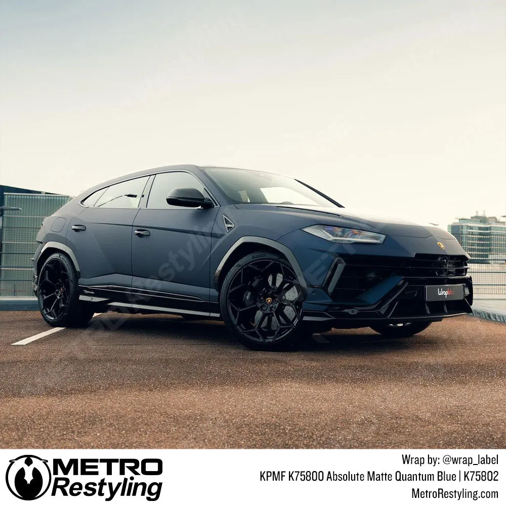 KPMF K75800 Absolute Matte Quantum Blue Vinyl Wrap | K75802