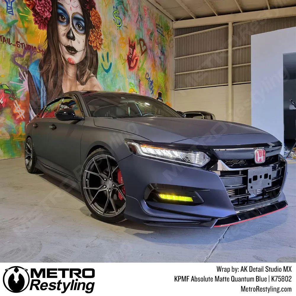 KPMF K75800 Absolute Matte Quantum Blue Vinyl Wrap | K75802