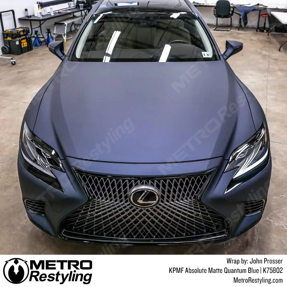 KPMF K75800 Absolute Matte Quantum Blue Vinyl Wrap | K75802