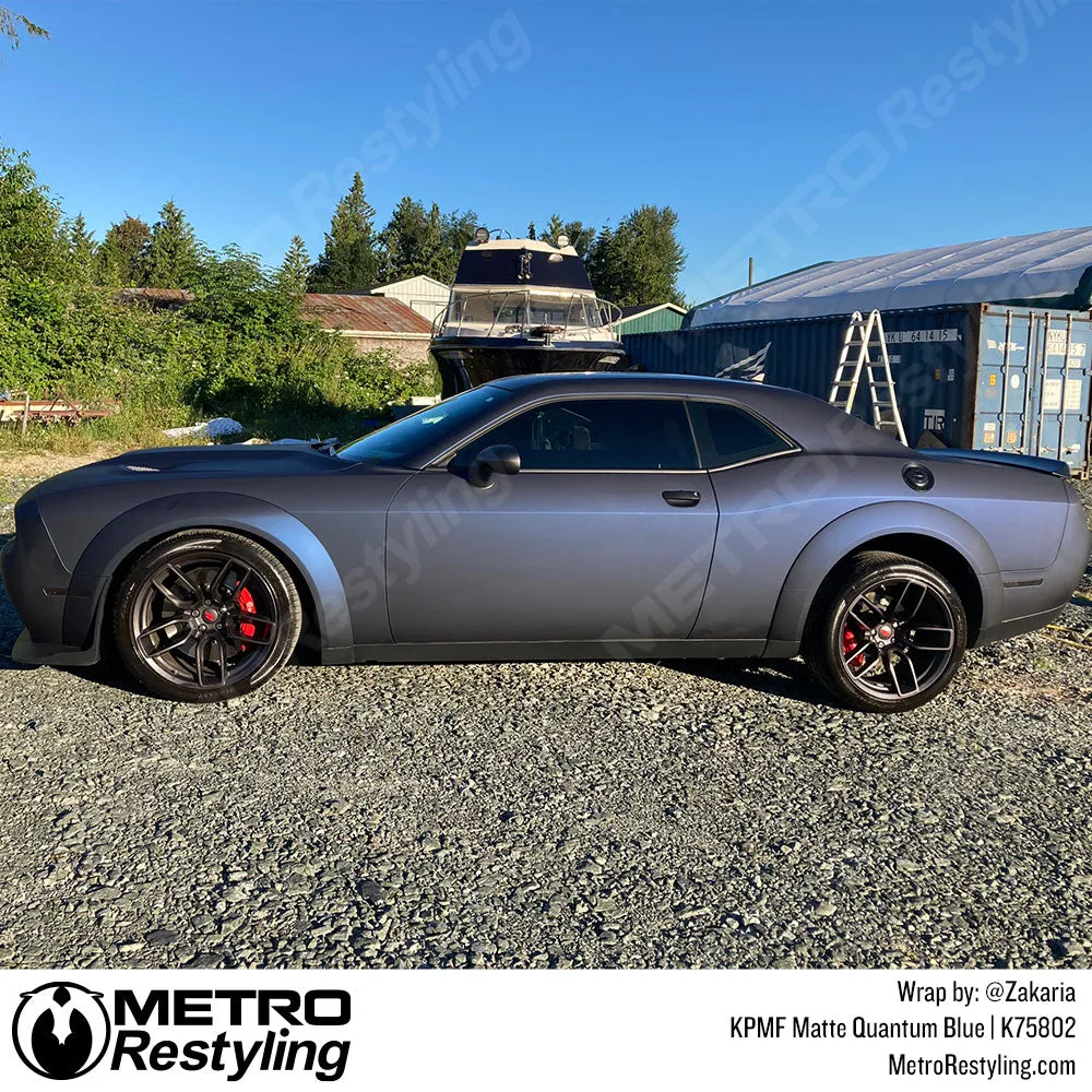 KPMF K75800 Absolute Matte Quantum Blue Vinyl Wrap | K75802