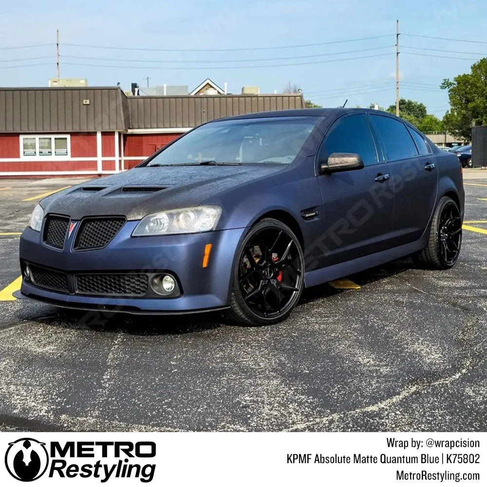 KPMF K75800 Absolute Matte Quantum Blue Vinyl Wrap | K75802