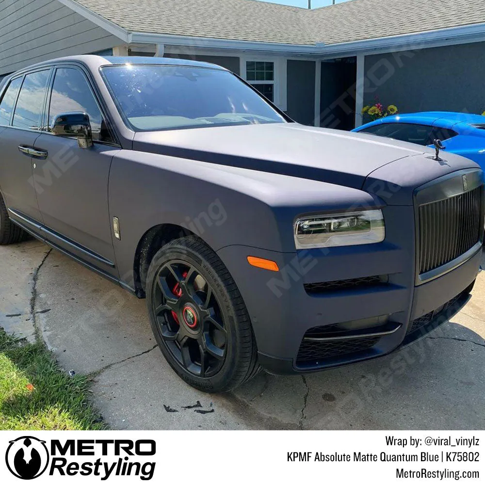 KPMF K75800 Absolute Matte Quantum Blue Vinyl Wrap | K75802