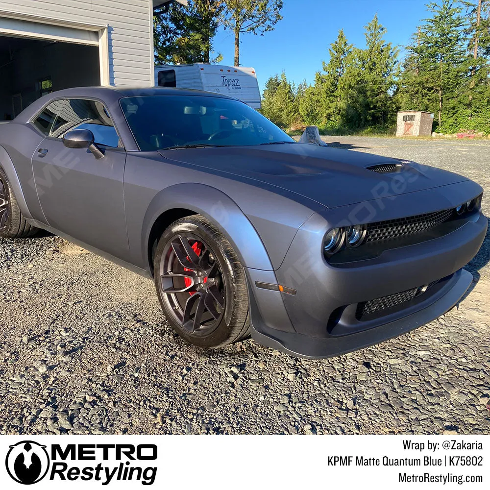 KPMF K75800 Absolute Matte Quantum Blue Vinyl Wrap | K75802