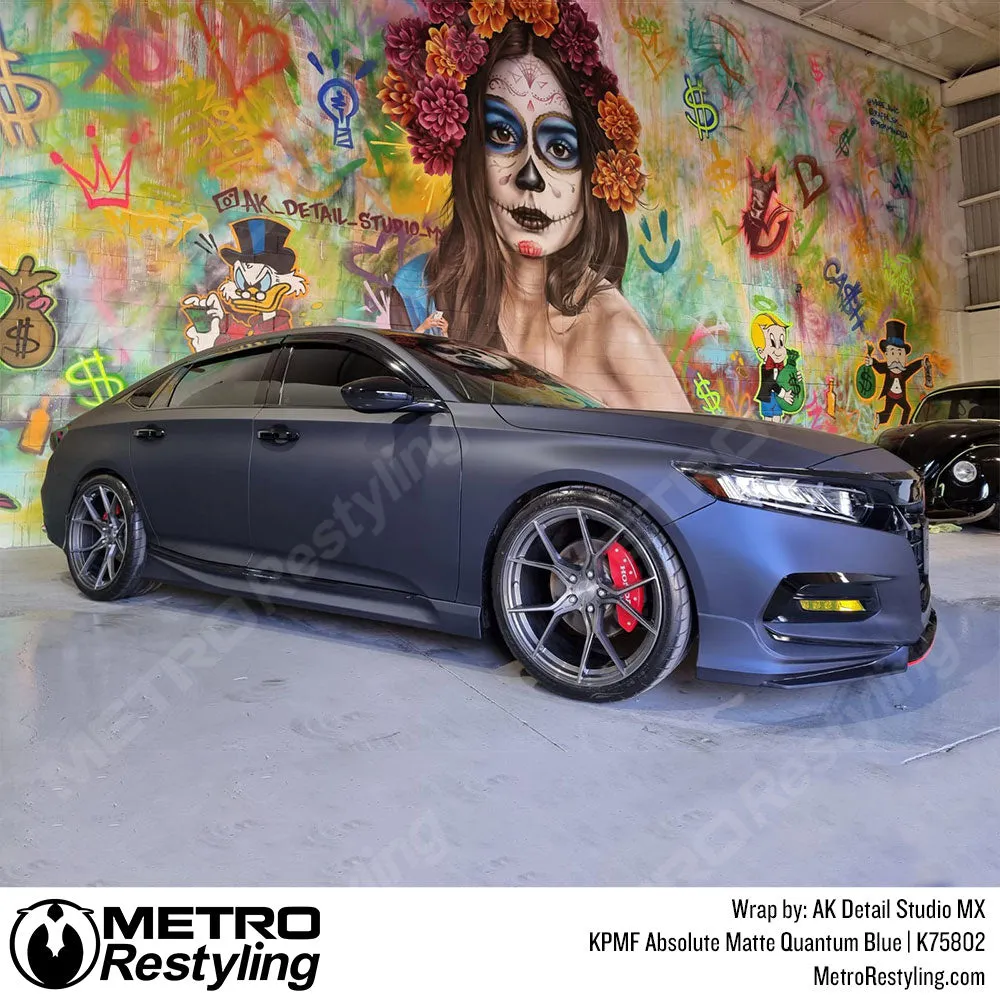 KPMF K75800 Absolute Matte Quantum Blue Vinyl Wrap | K75802