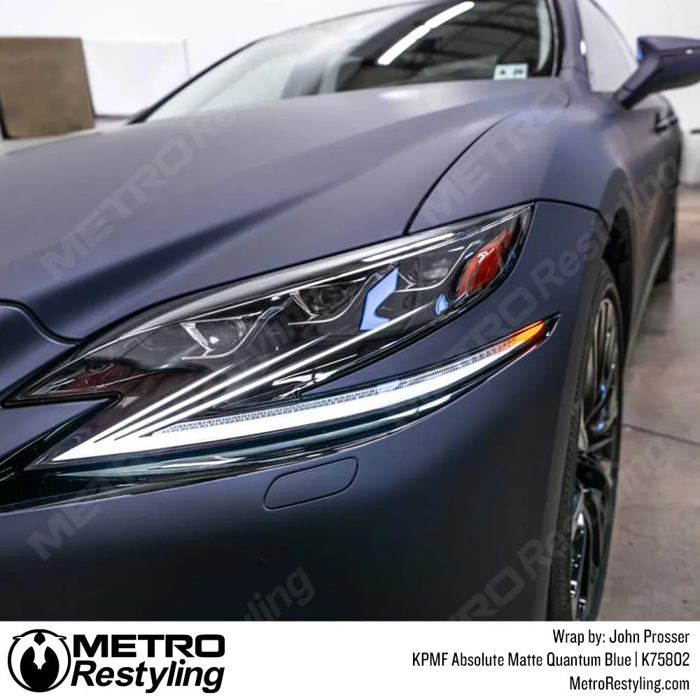 KPMF K75800 Absolute Matte Quantum Blue Vinyl Wrap | K75802