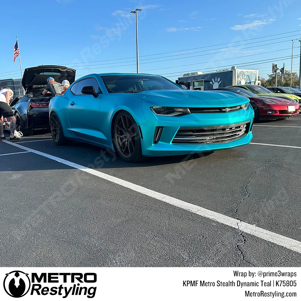 KPMF K75800 Metro Matte Stealth Dynamic Teal Vinyl Wrap K75805