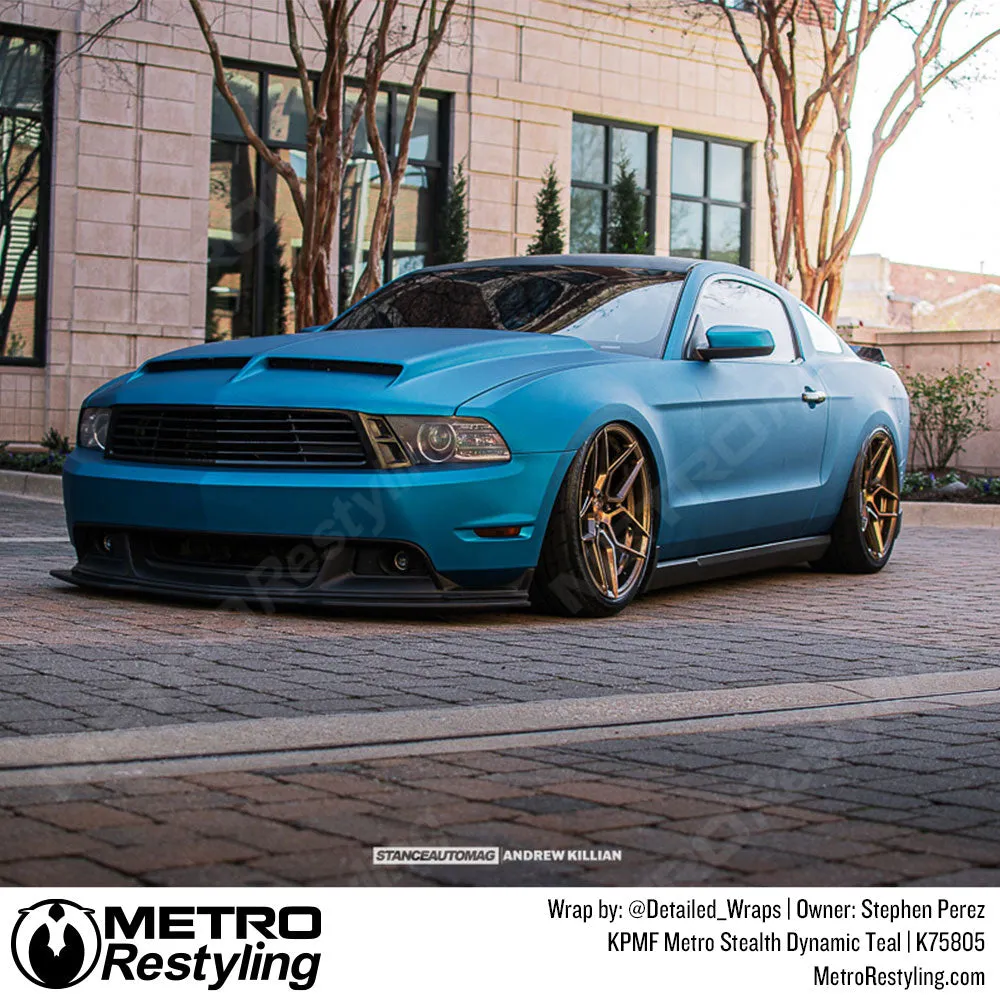 KPMF K75800 Metro Matte Stealth Dynamic Teal Vinyl Wrap K75805