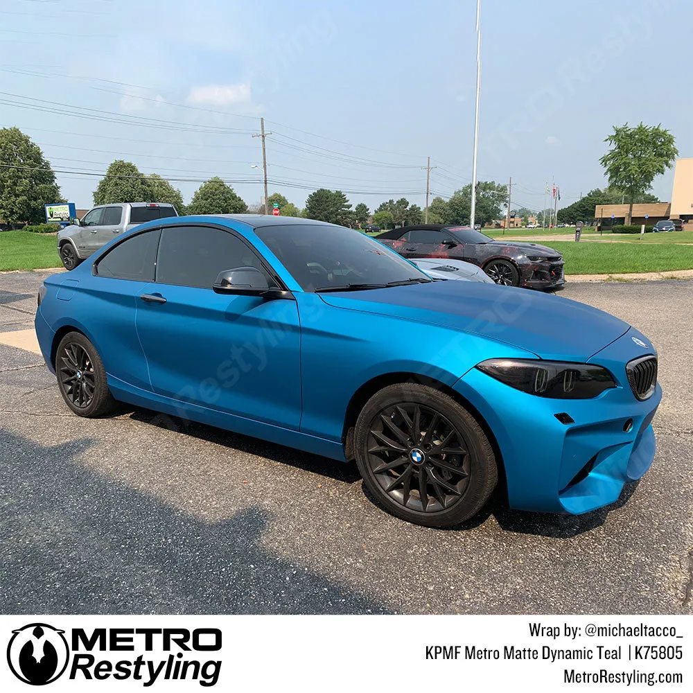 KPMF K75800 Metro Matte Stealth Dynamic Teal Vinyl Wrap K75805