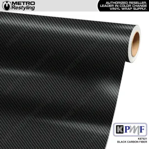 KPMF K87000 Black Carbon Fiber Vinyl Wrap | K87021