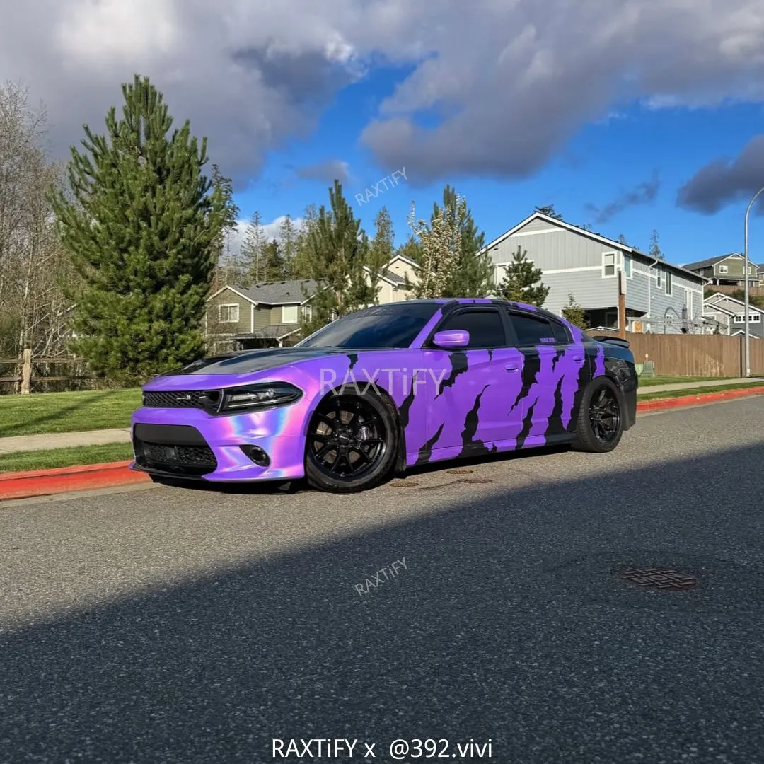 Laser Gloss Purple Vinyl Wrap