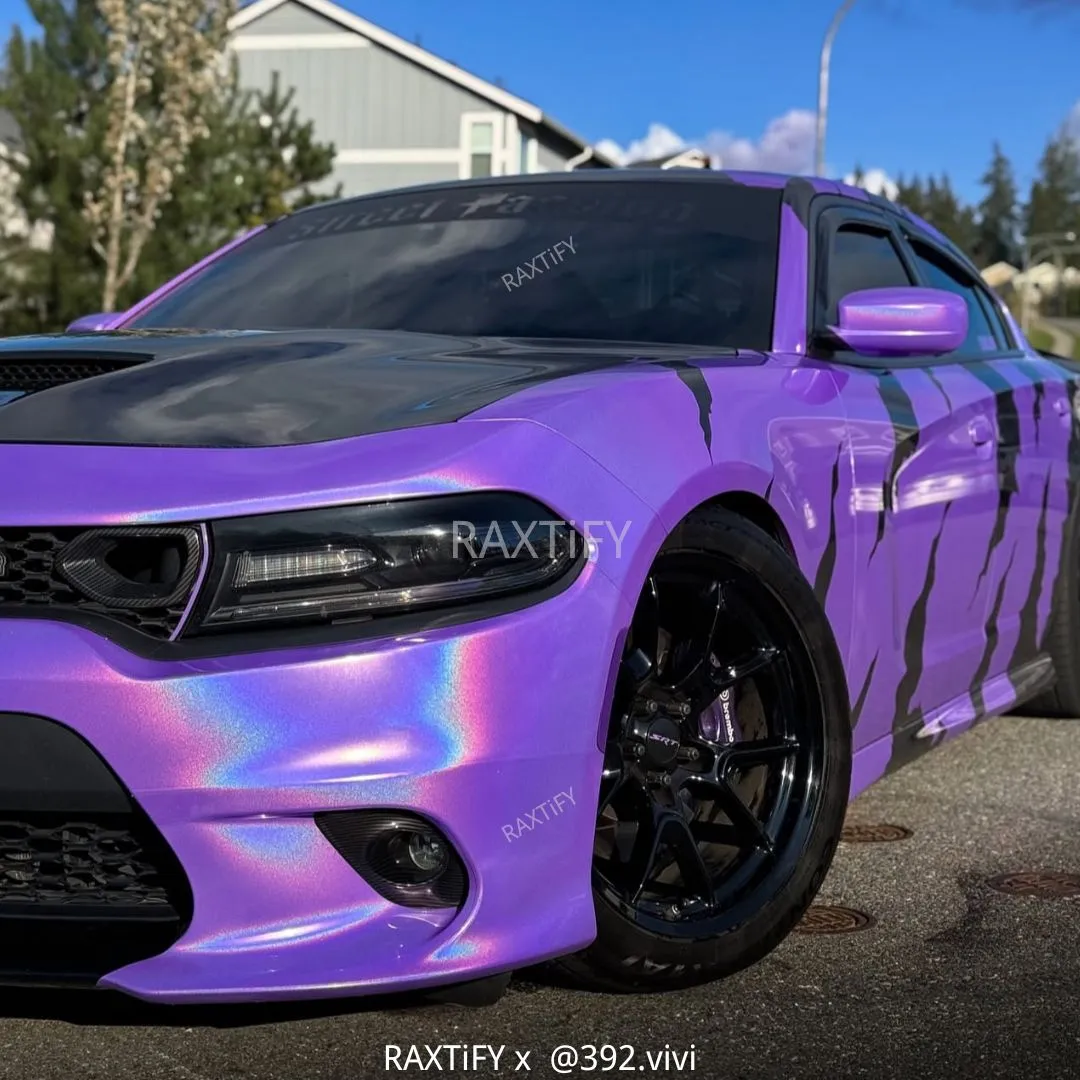 Laser Gloss Purple Vinyl Wrap
