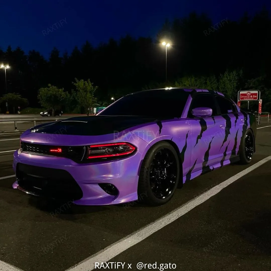 Laser Gloss Purple Vinyl Wrap