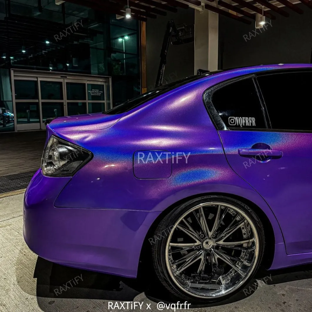 Laser Gloss Purple Vinyl Wrap