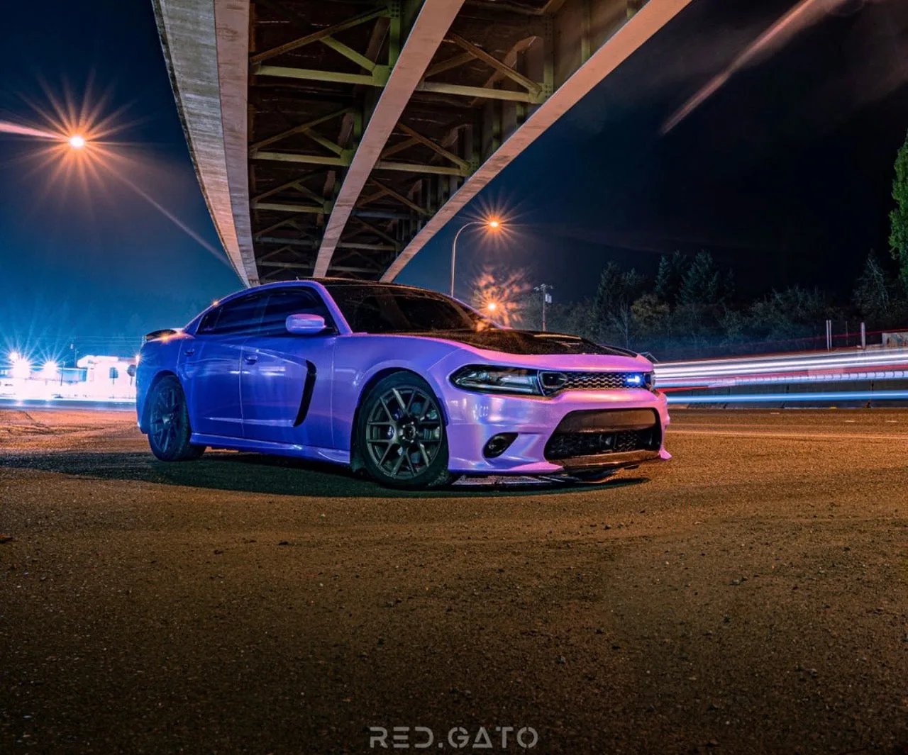 Laser Gloss Purple Vinyl Wrap